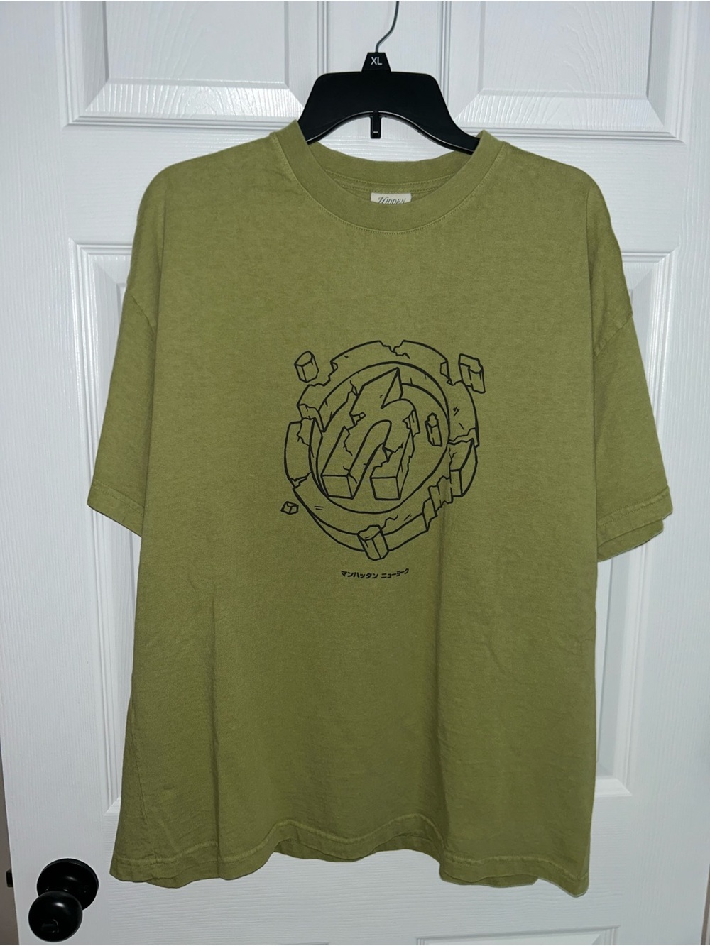 Hidden NY Shattered Tee Olive - men’s XL